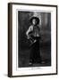 Cowgirl Portrait - Miss Rita Leggiero Holding a Knife-Lantern Press-Framed Art Print