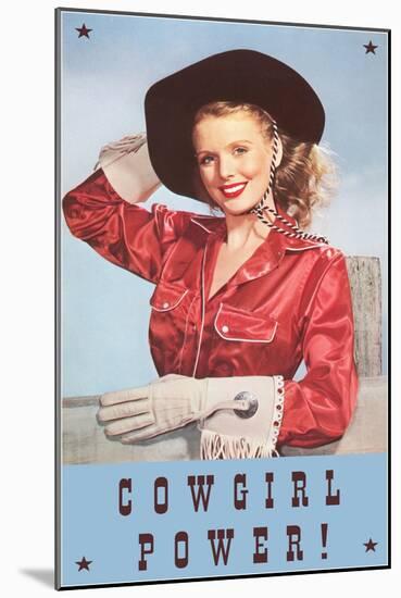 Cowgirl Power, Silk Shirt and Gloves-null-Mounted Art Print