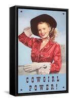 Cowgirl Power, Silk Shirt and Gloves-null-Framed Stretched Canvas