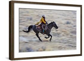 Cowgirl Riding the Range-Terry Eggers-Framed Photographic Print