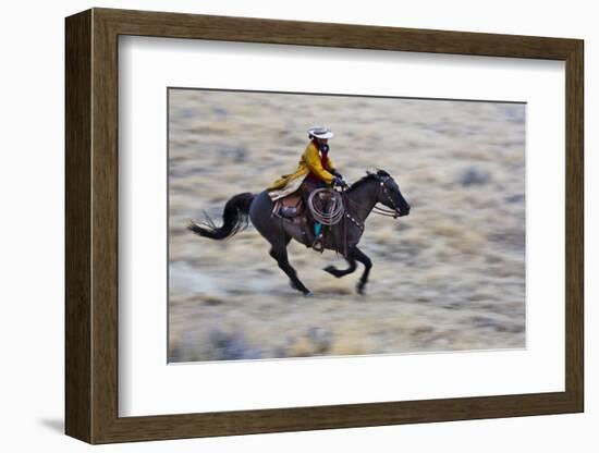 Cowgirl Riding the Range-Terry Eggers-Framed Photographic Print