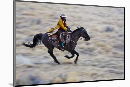 Cowgirl Riding the Range-Terry Eggers-Mounted Photographic Print