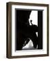 Cowgirl's Boot Silhouette, Flitner Ranch, Shell, Wyoming, USA-Carol Walker-Framed Premium Photographic Print