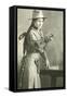 Cowgirl with Long Braid-null-Framed Stretched Canvas