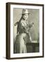 Cowgirl with Long Braid-null-Framed Art Print