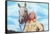 Cowgirl with Palomina-null-Framed Stretched Canvas