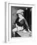 Cowgirl with Pistol and Poker Hand-null-Framed Art Print