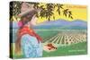 Cowgirl with Strawberries, Santa Maria, California-null-Stretched Canvas