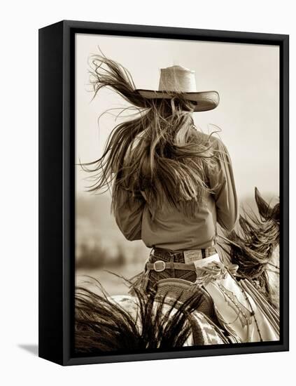 Cowgirl-Lisa Dearing-Framed Stretched Canvas