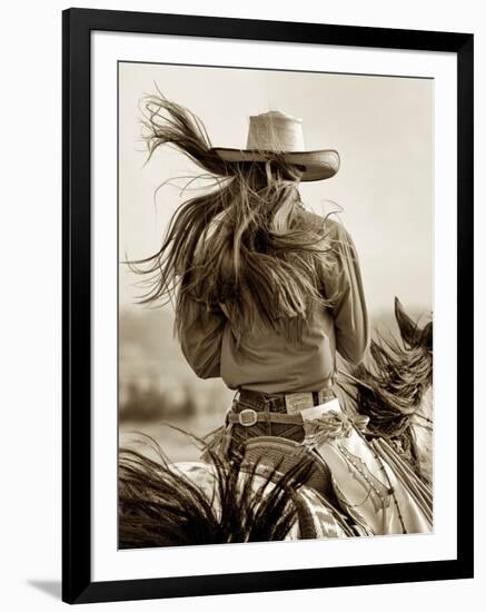 Cowgirl-Lisa Dearing-Framed Photographic Print