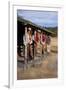 Cowgirls and Cowboys outside a Cabin-Terry Eggers-Framed Premium Photographic Print