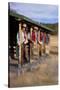 Cowgirls and Cowboys outside a Cabin-Terry Eggers-Stretched Canvas