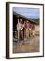 Cowgirls and Cowboys outside a Cabin-Terry Eggers-Framed Photographic Print