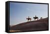 Cowgirls and Dogs along the Ridge of the Painted Hills-Terry Eggers-Framed Stretched Canvas