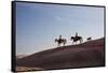 Cowgirls and Dogs along the Ridge of the Painted Hills-Terry Eggers-Framed Stretched Canvas