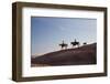 Cowgirls and Dogs along the Ridge of the Painted Hills-Terry Eggers-Framed Premium Photographic Print