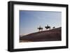 Cowgirls and Dogs along the Ridge of the Painted Hills-Terry Eggers-Framed Premium Photographic Print