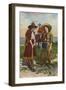 Cowgirls Trying the Lasso-null-Framed Art Print