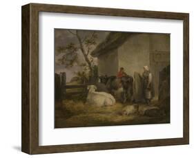 Cowherd and Milkmaid-George Morland-Framed Giclee Print