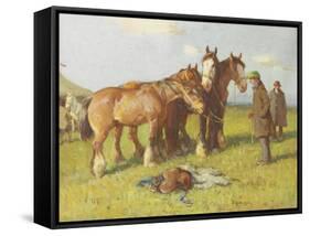 Cowhill Fair, C.1900-1919-John Atkinson-Framed Stretched Canvas