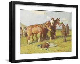 Cowhill Fair, C.1900-1919-John Atkinson-Framed Giclee Print