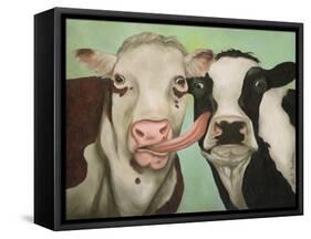 Cowlicous-Leah Saulnier-Framed Stretched Canvas