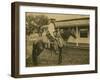 Cowpoke On The Ranch-null-Framed Art Print