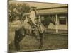 Cowpoke On The Ranch-null-Mounted Art Print