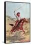 Cowpuncher on Horse with Lariat-null-Framed Stretched Canvas