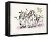 Cows and Duck-Bill Bell-Framed Stretched Canvas