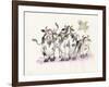 Cows and Duck-Bill Bell-Framed Giclee Print