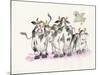 Cows and Duck-Bill Bell-Mounted Giclee Print