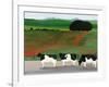 Cows and Poppies-Maggie Rowe-Framed Giclee Print