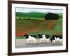 Cows and Poppies-Maggie Rowe-Framed Giclee Print