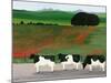 Cows and Poppies-Maggie Rowe-Mounted Giclee Print