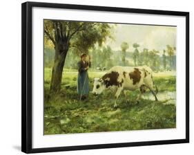 Cows at Pasture-Julien Dupre-Framed Giclee Print