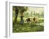 Cows at Pasture-Julien Dupre-Framed Giclee Print