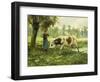 Cows at Pasture-Julien Dupre-Framed Giclee Print