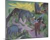 Cows at Sunset-Ernst Ludwig Kirchner-Mounted Giclee Print