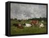 Cows at the Pasture-Eug?ne Boudin-Framed Stretched Canvas