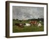 Cows at the Pasture-Eug?ne Boudin-Framed Giclee Print