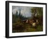 Cows by the lake, 1881-Erik Theodor Werenskiold-Framed Giclee Print