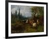 Cows by the lake, 1881-Erik Theodor Werenskiold-Framed Giclee Print