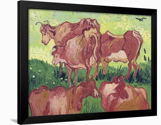 Cows, c.1890-Vincent van Gogh-Framed Giclee Print