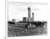 Cows Grazing Near Nuclear Power Plant-null-Framed Photographic Print