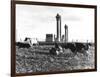 Cows Grazing Near Nuclear Power Plant-null-Framed Photographic Print