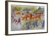 Cows Grazing-Louis Wain-Framed Giclee Print