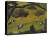 Cows in a Field; Vaches Dans Un Pre-Roger De La Fresnaye-Stretched Canvas