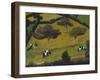 Cows in a Field; Vaches Dans Un Pre-Roger De La Fresnaye-Framed Giclee Print