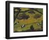 Cows in a Field; Vaches Dans Un Pre-Roger De La Fresnaye-Framed Giclee Print